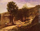 Charles-Francois Daubigny Entree De Village painting